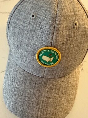 Masters GOLF Grey Augusta National HAT Cap Gray like new